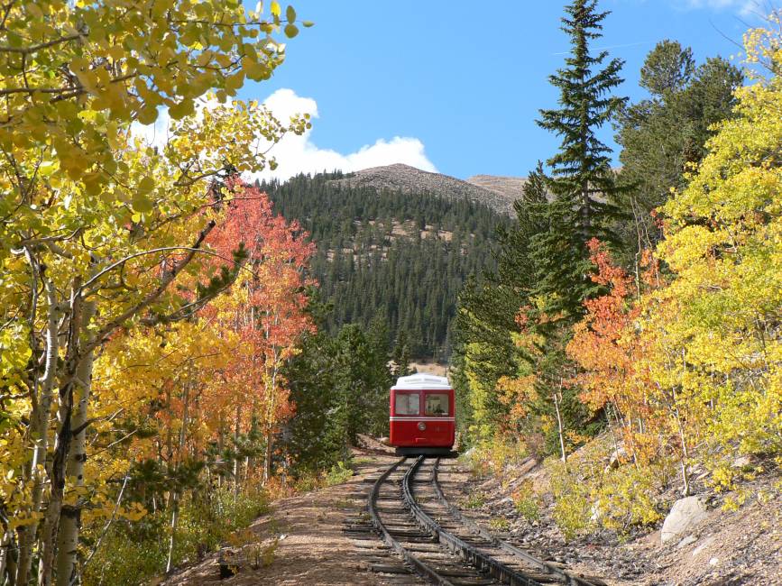 See the fall colors by train
