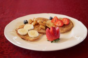 Delicious Fruit Topped Pancakes - St. Mary's B & B