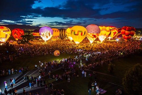 Labor Day Balloon Glow in Colorado Springs